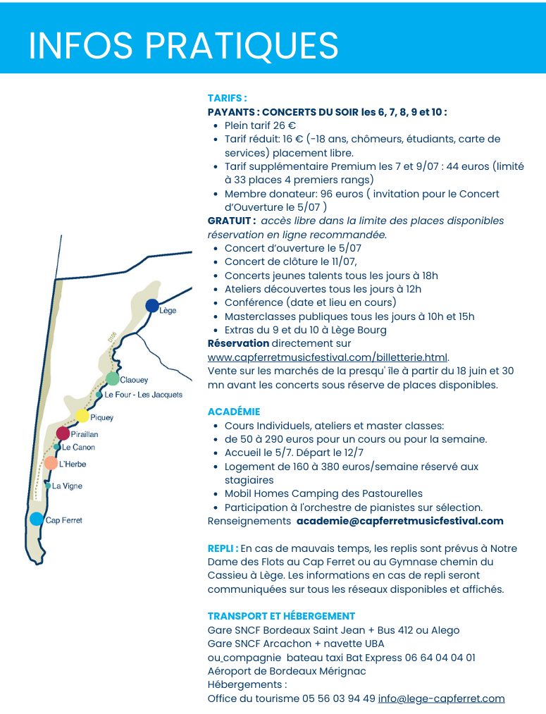 INFOS PRATIQUES